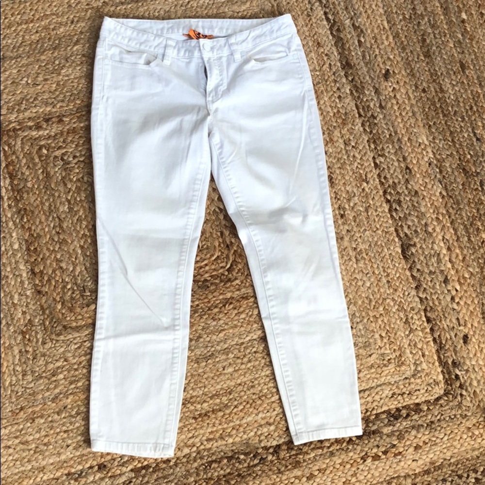 Tory Burch White Cropped Skinny Jean
